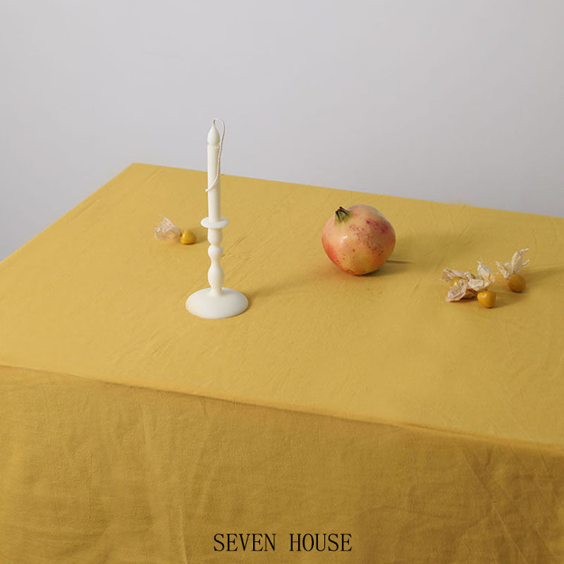 Autumn and winter deciduous ginger yellow wedding banquet arrangement cloth curtain tablecloth small sweet potato posing background cloth photography props