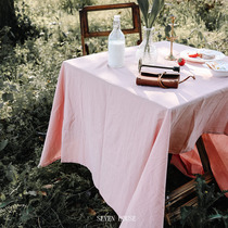  Pink live photo background cloth Large size ins small sweet potato net celebrity picnic cloth Food photography tablecloth
