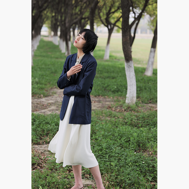 Dianam Wonder Woman Tuỳ chỉnh Original Design Vintage Commuter Suit Tây Tạng Cyan Suit Jacket