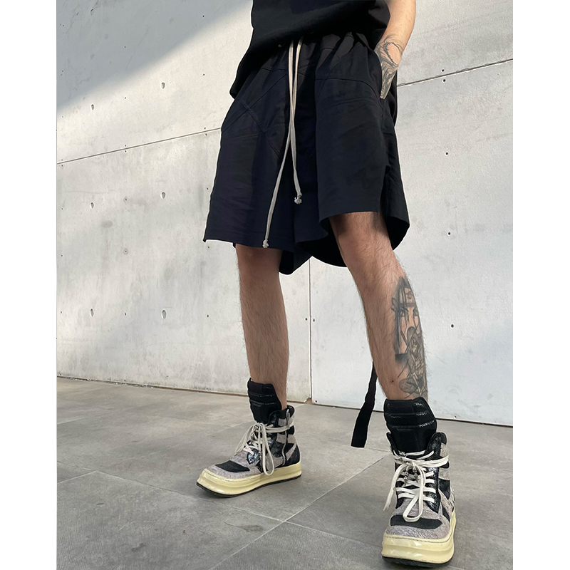 Pink Elephant American Dark Ro Style Pentagram Men's Shorts Black New Breathable Loose Workwear Five-Point Shorts Pink Elephant American Dark Ro Style Pentagram Men's Shorts Black New Breathable Loose Workwear Five-Point Shorts