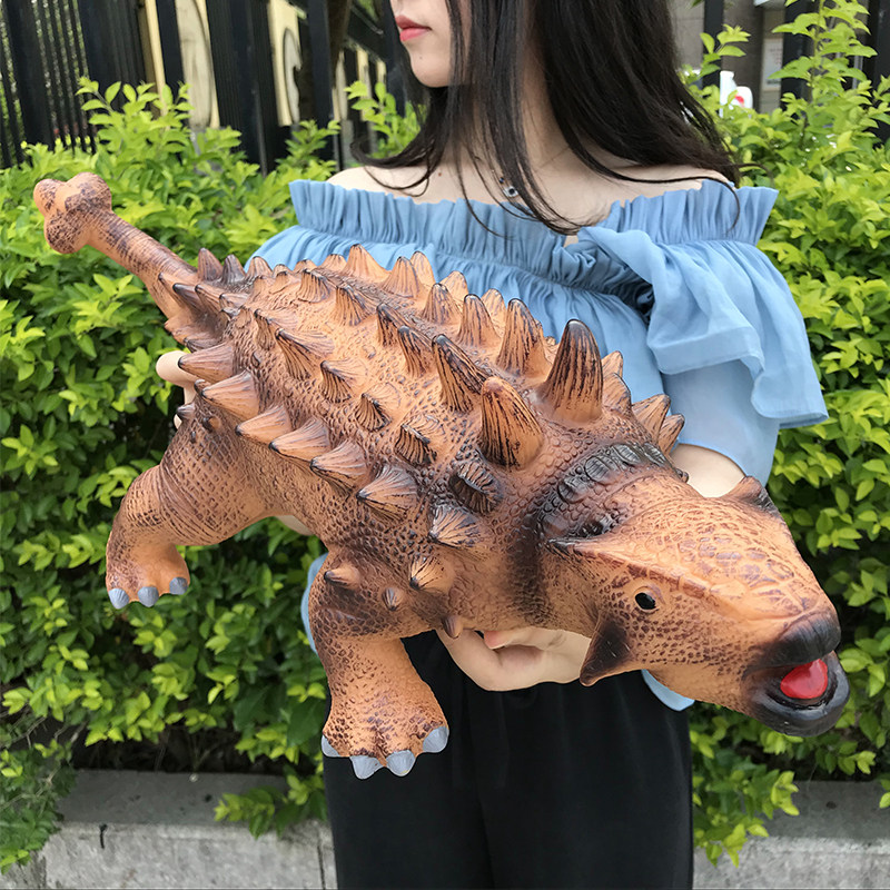 Ankylosaurus soft glue oversized dinosaur toy boy simulation animal model children's cognitive early education birthday gift