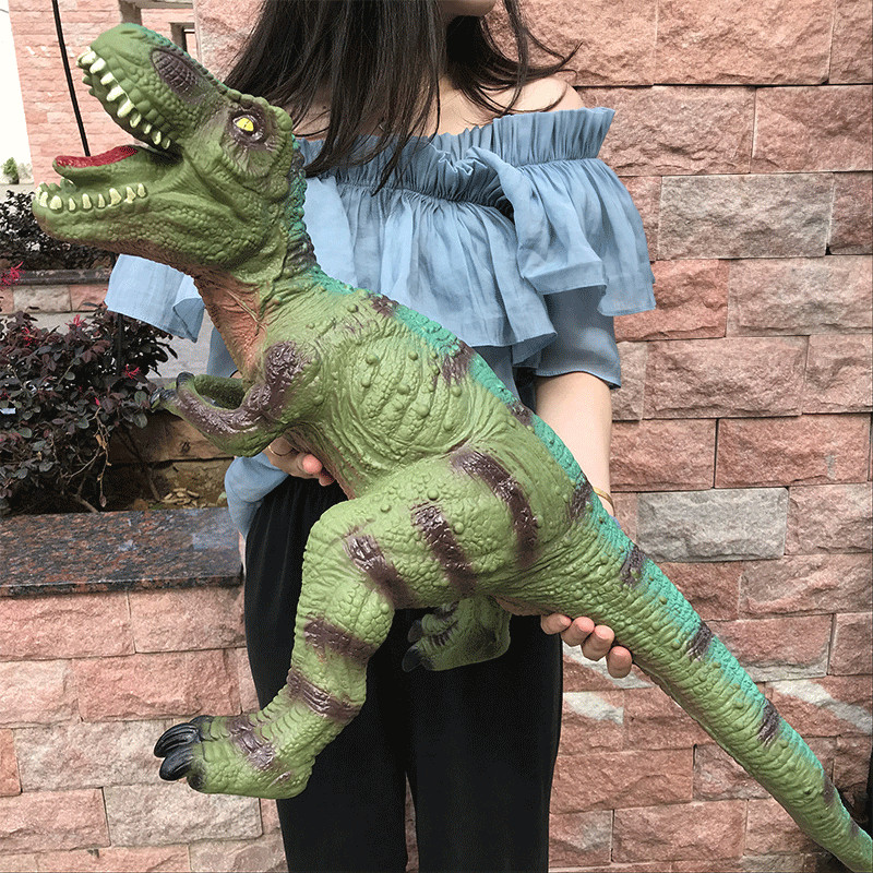 Big number dinosaur toy emulation Soft rubber bully royal dragon animal suit model Children's birthday gift little boy son-Taobao