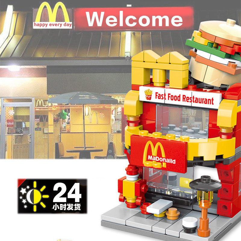 Bucks Boy Boy Bowl Assembly Children's Puzzle Toy HouseStreet View Particle Girl Gift Birthday