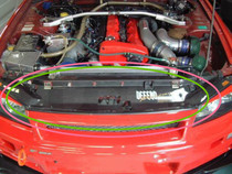 GTR33 GTR33 R33 carbon fiber channel wind plate cooling protection plate resin material GTS road wind plate