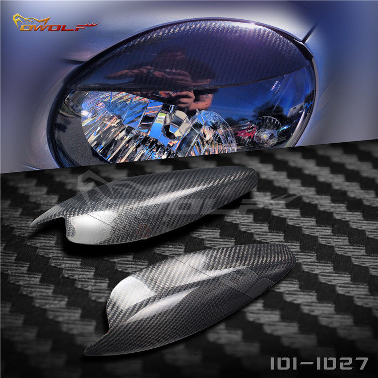 Suitable for the speed overground subsuru wing leopard 7 generations WRX7 Carbon fiber light eyebrow 02-03 1 pair dress