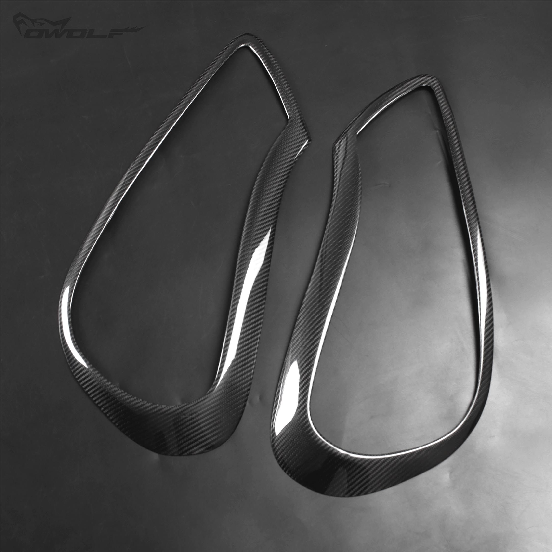Porsche Cayenne Carbon fiber light frame 08-10 Cayenne light eyebrow pair dress Cayenne-Taobao