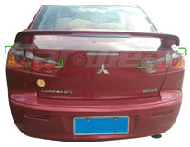 Mitsubishi wing God EVOX modified carbon fiber tail light eyebrow rear light decoration eyebrow wing God eyebrow