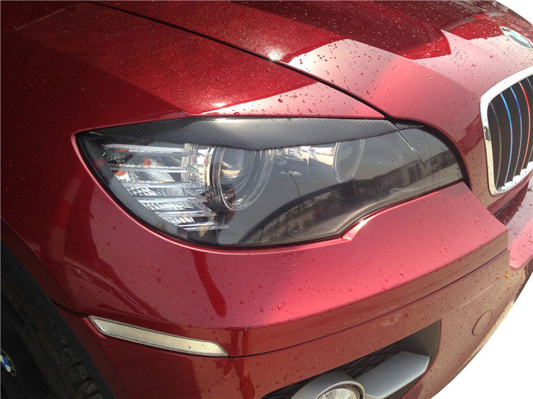 BMW BMW X6 X6M Carbon fiber light eyebrow E71 Carbon fiber light eyebrow pair with X6 light eyebrow-Taobao