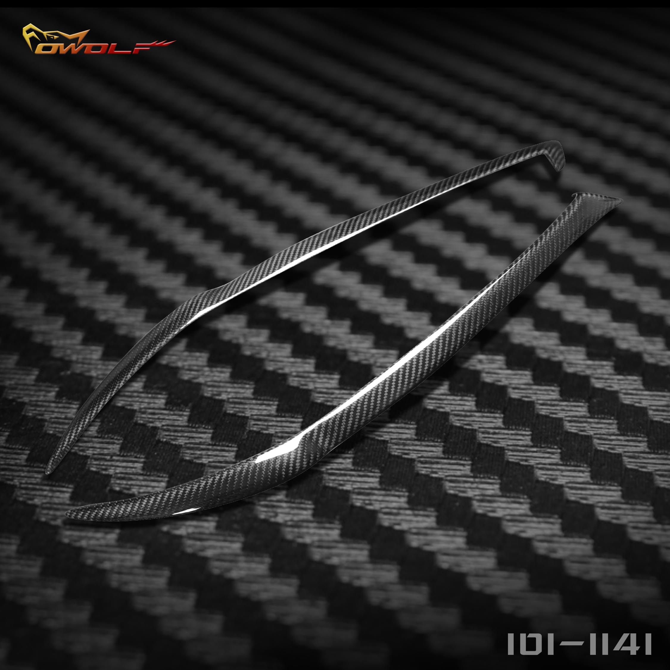 Suitable for Honda Rhyming Carbon Fiber Light Eyebrow when it rhymes with a pair of 08-10 Living room Light Decorative Sticker