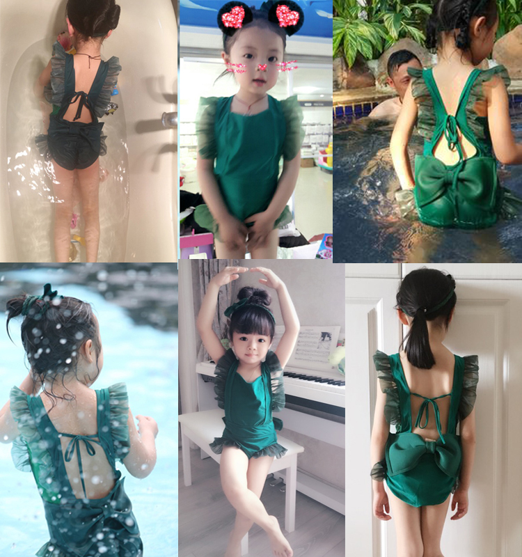 Cô gái Xiêm áo tắm công chúa trẻ em Hàn Quốc mới của Big Boy áo tắm Girl Spa bé Bikini