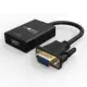 VGA TO HDMI с аудиополосным источником питания QS9406