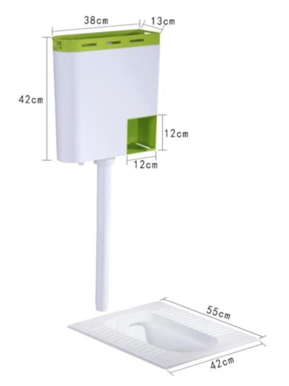 After ceramic single hanging wall, squatting urinal squatting pit-type home dressing room Pedaled Shelve Shelf Sewer wall hanging