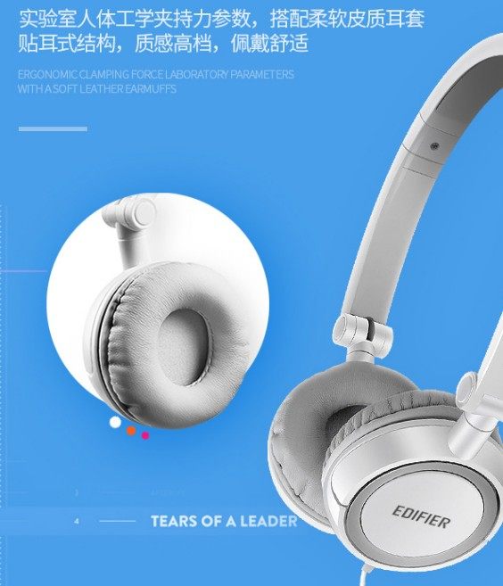 Comber H650 percentily fit headphone set sponge cover leather ear cover memory ear cover h650p