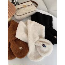  Pre-shou Korean Yuan D grain suede small bear embroidery scarves (no refund) 0 15kg