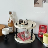 Брендовая настольная система хранения, аромотерапия, косметические духи, кремовый держатель для стакана, простой и элегантный дизайн, легкий роскошный стиль