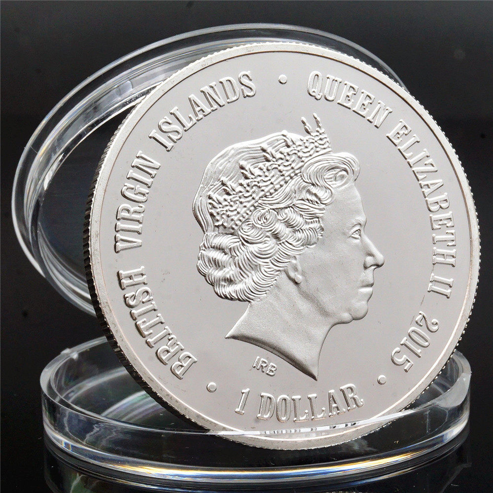 英联邦硬币英国维京群岛纪念币：探寻神秘动物王国中的狮子银币-普通金属纪念币-淘宝百科网