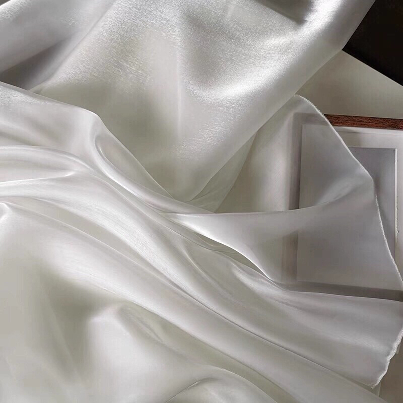 Soft Light Gauze, Shiny and Silky, Smooth and Thin Organza Fabric, Water-Gloss Waterfall Gauze, Wedding Ceremony Veil, Hanfu Fabric