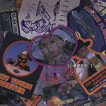 South Korea same American laser retro multi-purpose sticker IPD hand account decoration material