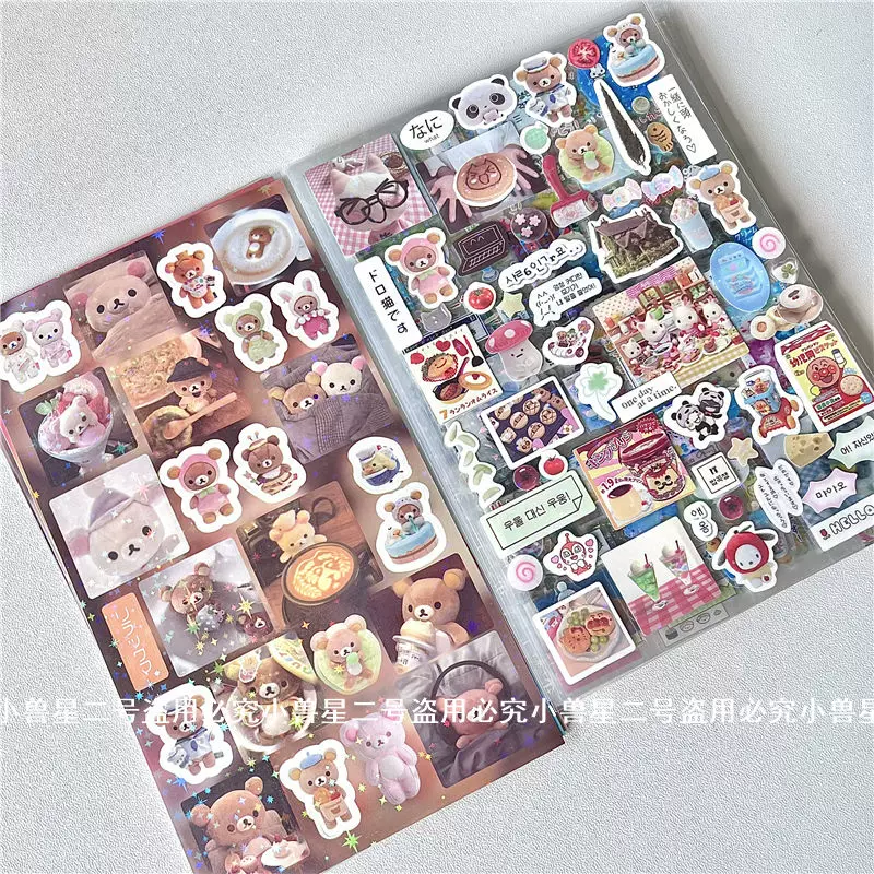 42 штуки без повторяющихся наклеек на пленке, Senbeel Clover Kitty, Easy Bear West Tomato Ancient Morning Wind Patch