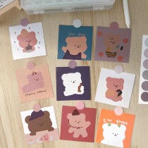 Korean super cute gummy bear hand account card INS style cute cartoon bedroom wall decoration posing props