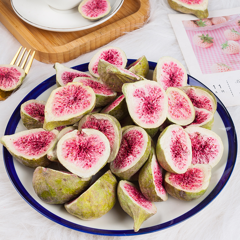 Freeze-dried dried figs 2020 new goods to untapped instant fruit and vegetable crisps small snacks bulk pot soup soaked water