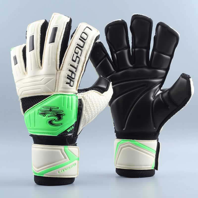 Longshida WG6 super thickened palm print non-slip graphite latex football goalkeeper detachable finger guard goalkeeper gloves