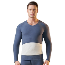 Autumn clothes and long trousers for men thickened and velvet 2024 new style wool patches slim-fitting heating and thermal underwear set for winter