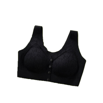 Soutien-gorge de mère sans couture pour femmes dâge moyen et âgées sans jantes gros seins soutien-gorge push-up style gilet à boutons sur le devant été