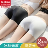 Шелковые безопасные штаны, летнее тонкое кружевное защитное белье