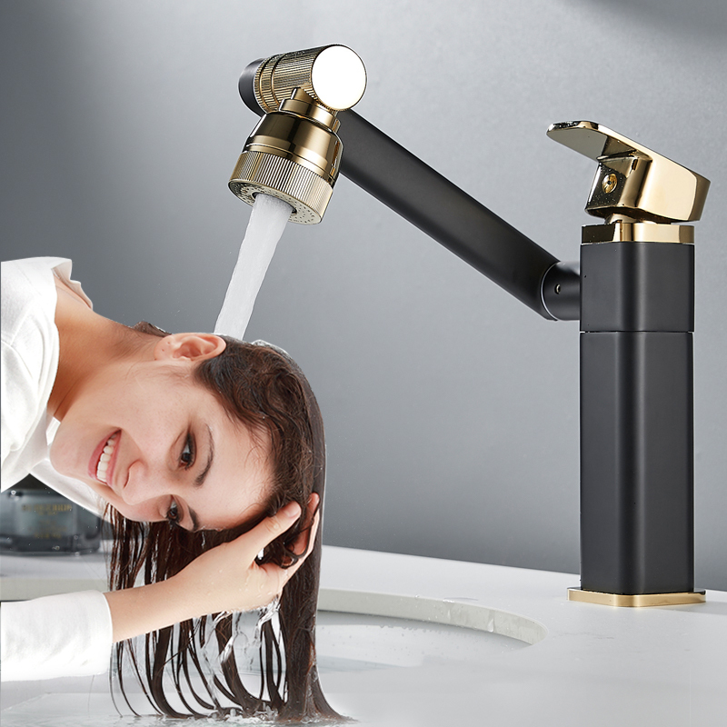 All-Copper Basin Faucet for Hot and Cold Water, Bathroom Sink Faucet, Washbasin Faucet, Vanity Faucet