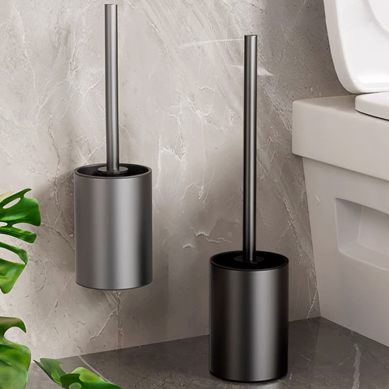 Toilet Brush Toilet Brush Wall-mounted Shelf Home No Dead Angle Toilet Free of perforated clean toilet brush cleaning suit-Taobao