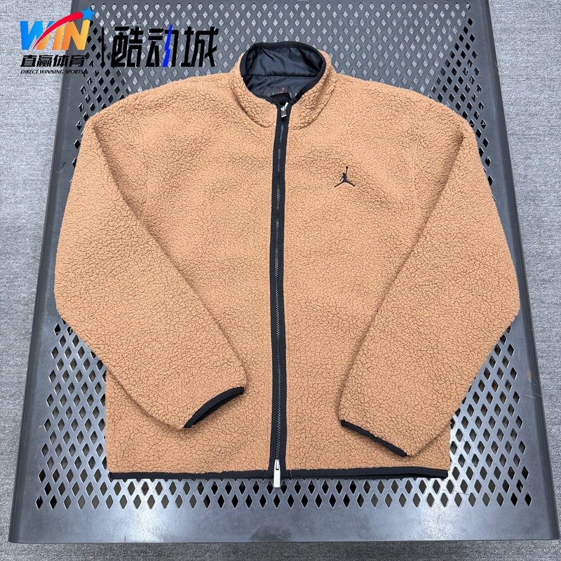 Nike/Nike Warm Aj Men's Loose Lamb Wool Sports Casual Stand-Up Collar Jacket Fv7449-223
