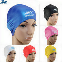 Promotional Whale Whale ear protection silicone swimming cap multi-color optional to prevent water from ears