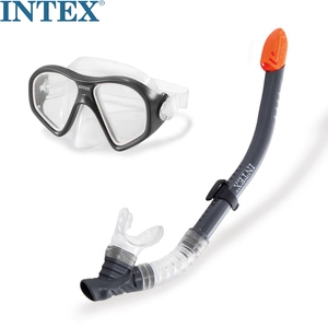 INTEX Импортный дыхательный комплект, водонепроницаемая трубочка для плавания, защитная маска для снорклинга без запотевания стекол, дайвинг