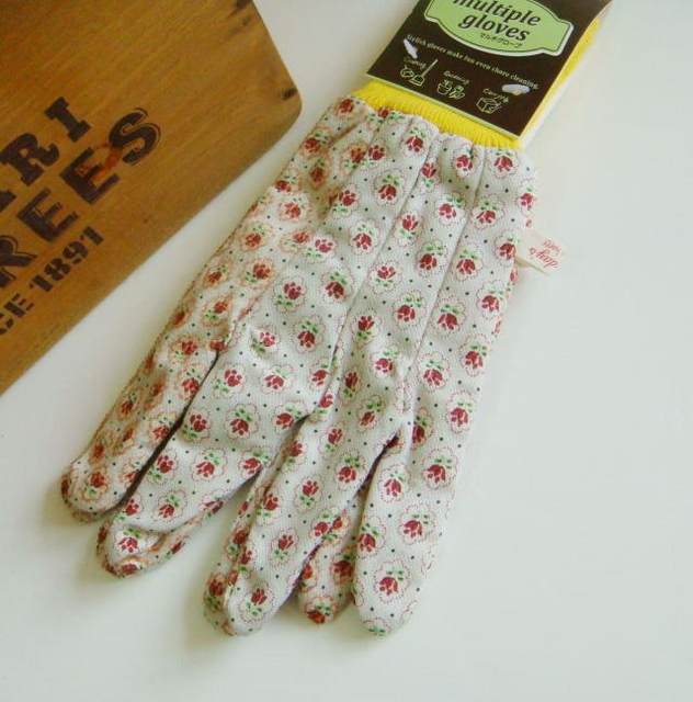 ZAKKA Japan imported printed gardening protective gloves short household items