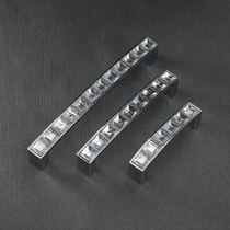 8462 silver chrome crystal pull handle with diamond bridge-shaped handle drawer wardrobe door handle Oustyle idylo countryside