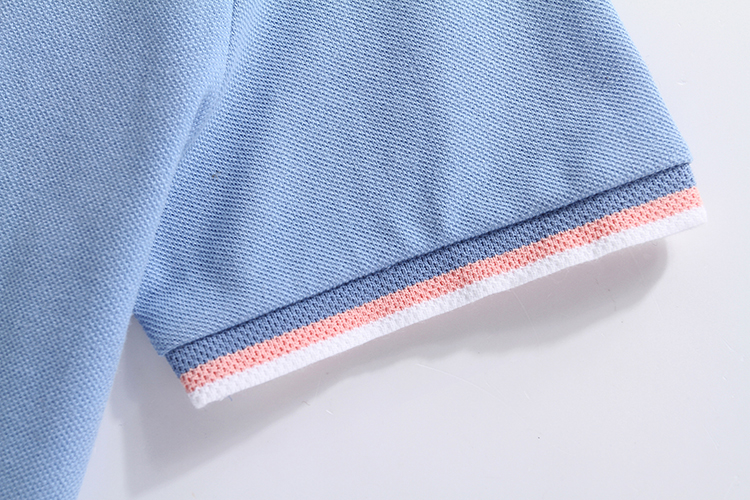 Đồng bộ mới 2019 hè nam áo thun ngắn tay cotton co giãn nam màu trơn áo thun ngắn tay R045 - Polo t shirt golf