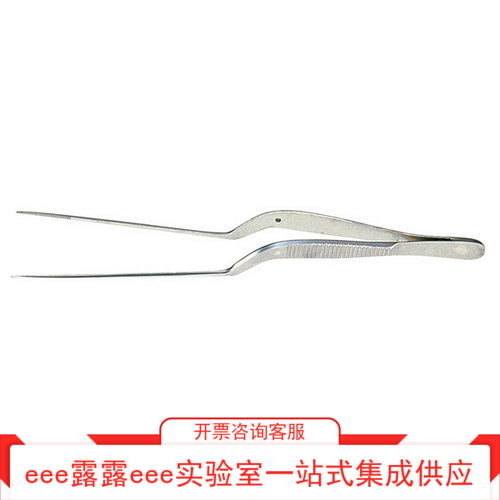 SUS420-J2不锈钢枪形镊子从中间开始下弯曲型镊子全长170mm300mm