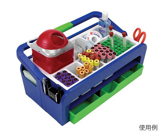 实验室用多功能手提箱 多格托盘收纳手提框 带内槽托盘周转箱