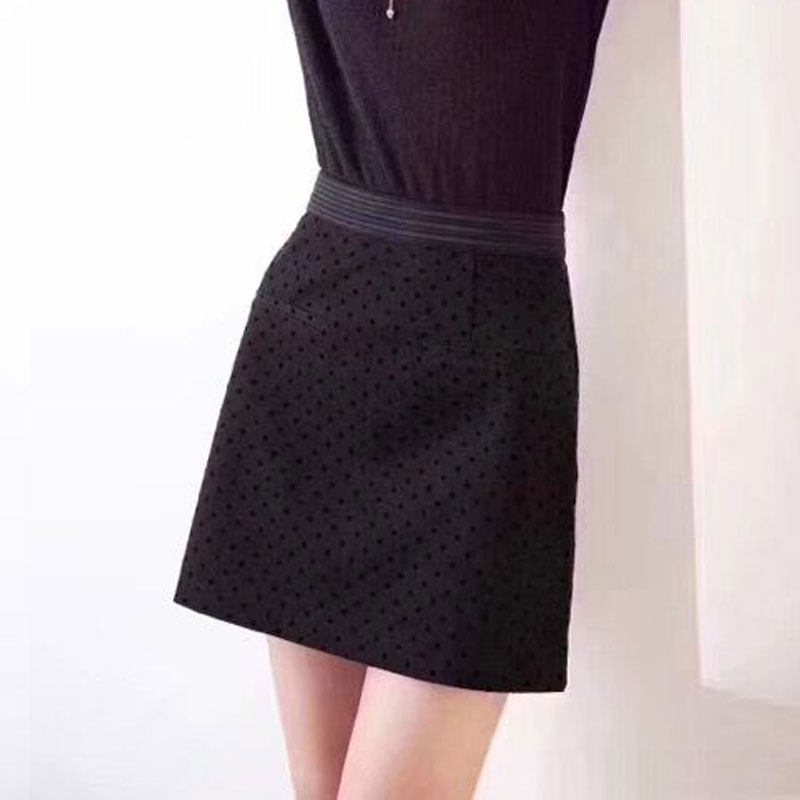 2021 summer new polka dot high waist skirt female A-line skirt short skirt skirt female