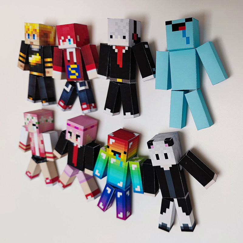 🎨我的世界纸模手办，轻松拼装的乐趣minecraft手工🎨-动漫游戏纸模-淘宝好物网