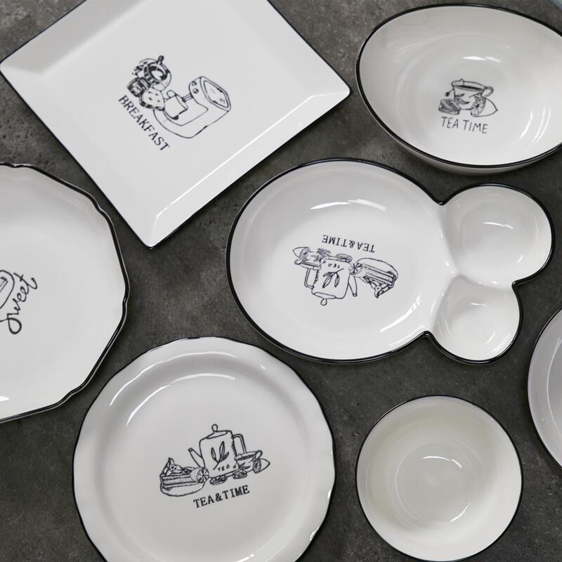 Shunxiang Nordic style European ceramic dish household ceramic ceramic new dream glaze colorful soup bowl soup dish