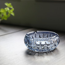 Glass Eurostyle Office Round Smoke Cylinder Fashion Ashtrays Ash Trend Cylinder Personality Creative Ash Internet Café cylinder