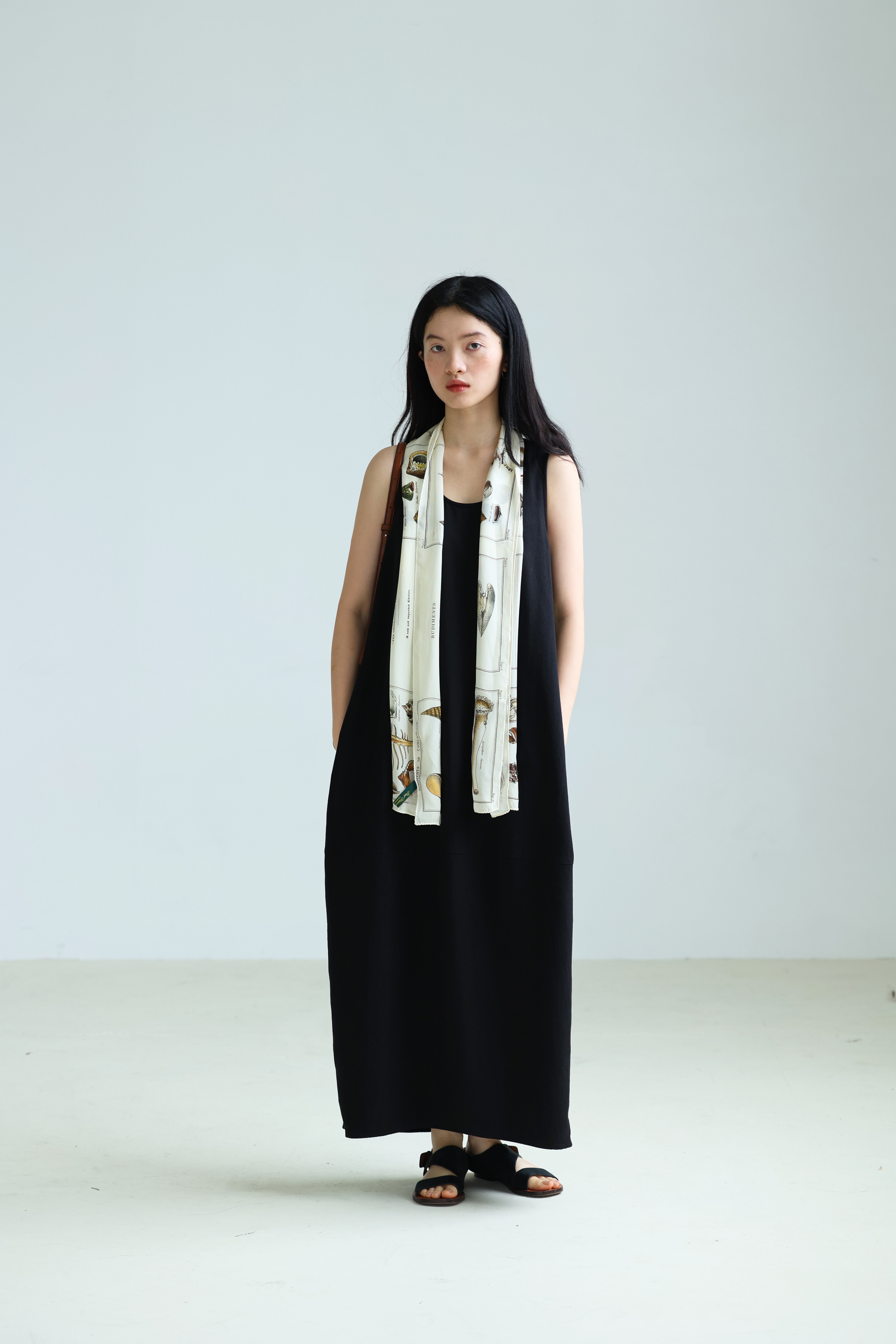 3rd tencel dress три дня зал импортный итальянский натуральный шелк +Конопля воздушный шар жилет юбка двухцветный входить 