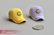 1 6 soldier hat 12 inch trend doll handmade cloth casual sports smiley face baseball cap cold hat Fisherman hat