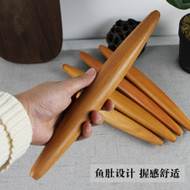Two ends pointed red date wood rolling pin solid wood rolling face baking fish belly rolling shaft drum belly rolling pin and date nuclear rolling stick