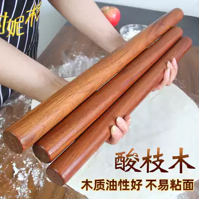 Solid Wood rolling stick home large non-stick noodles sour branches increase rolling stick dumpling noodles noodles diy rolling noodle diy rolling noodle artifact