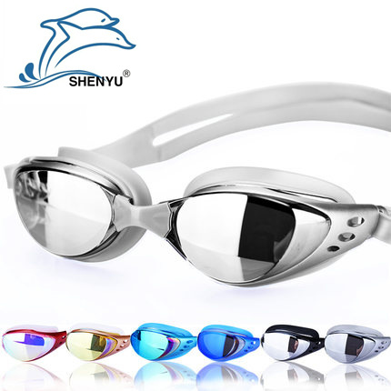 2020 new products waterproof anti-fog myopia swimming goggles with degrees adult male and female universal professional competition speed high-definition film coating