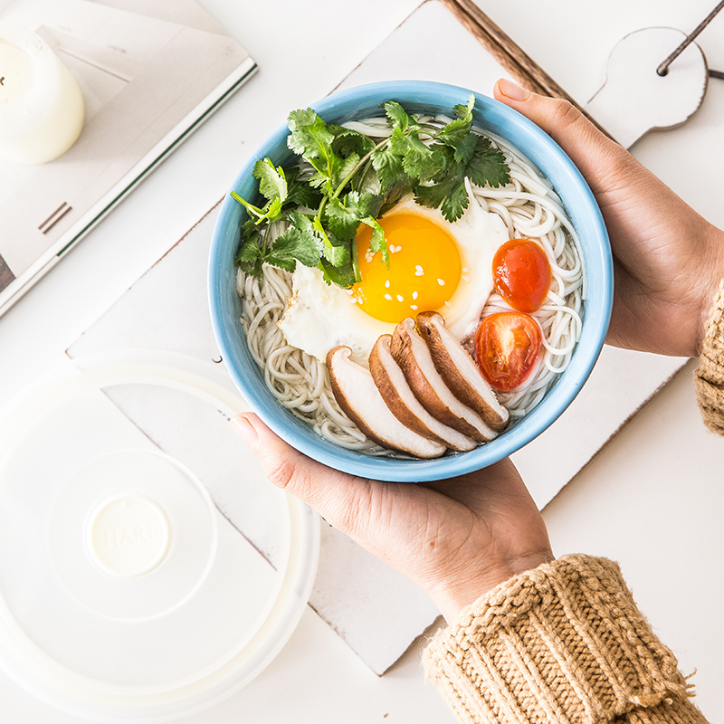 Jian Lin, a ceramic bowl preservation box lunch bowl with cover sealing bowl bowl suit heat - resistant microwave special jobs
