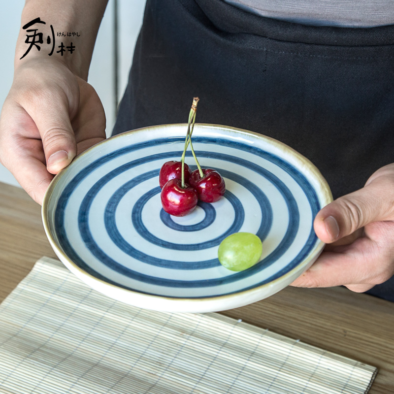 Jian Lin creative ceramic snack plate of spaghetti disc flat dish dish tray was Japanese - style tableware beefsteak plate